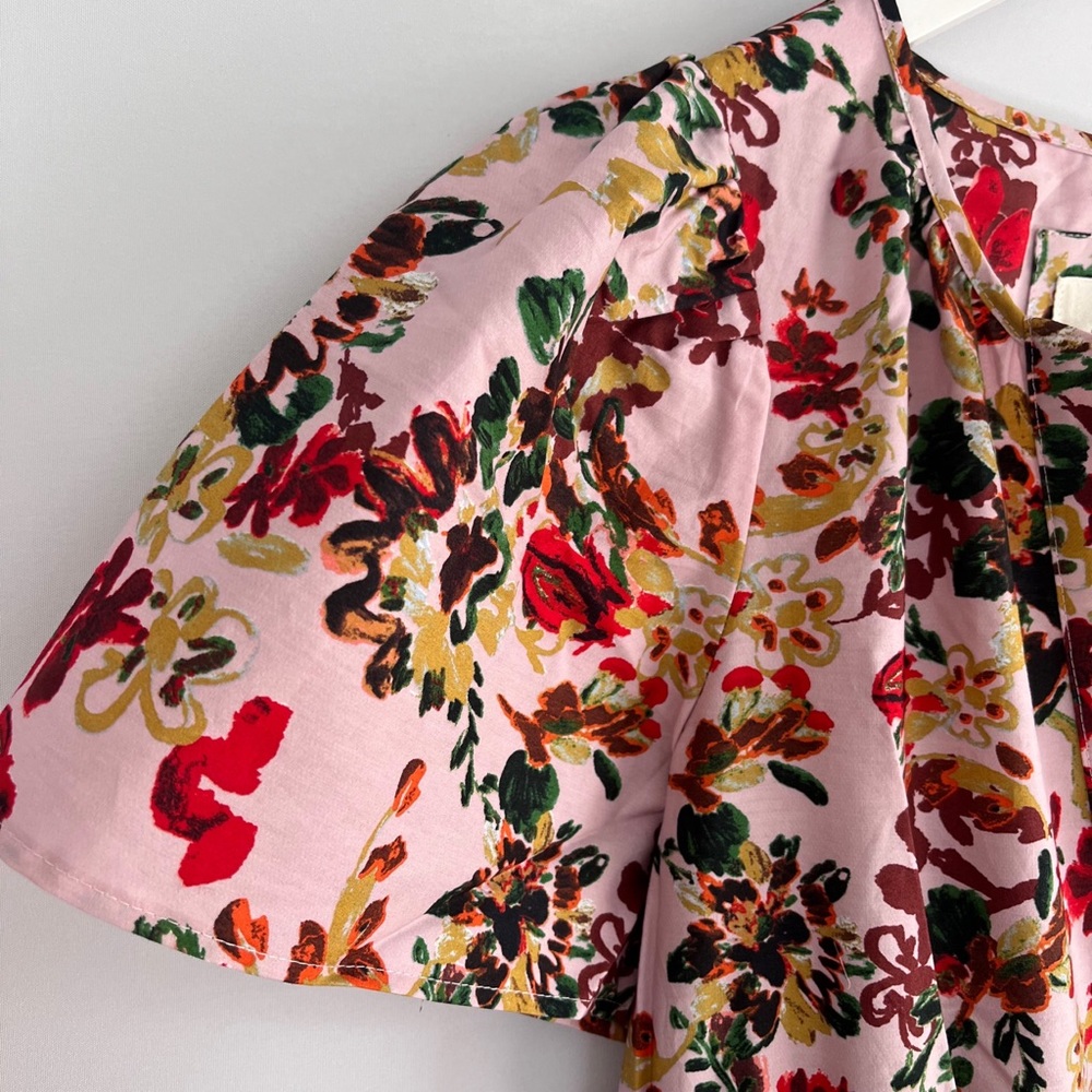 Anthropologie Floral Maxi Dress in Pink, Red, Yellow - Picture 8 of 11